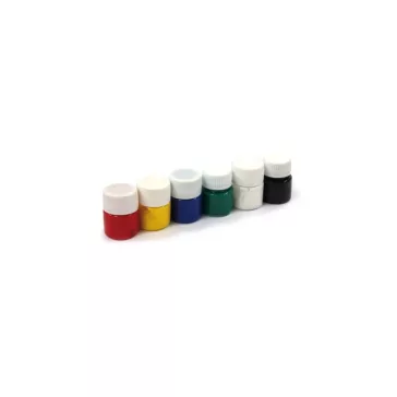 Tempera készlet 6x15ml tégelyes Südor