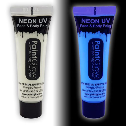 Paintglow Uv - Neon arc és testfesték fehér 10ml