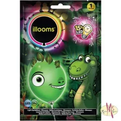 Illooms - Világító LED-es lufi Csináld magad DINO