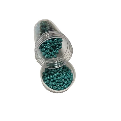Kásagyöngy - matt 20g zöld 2 mm
