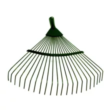 Kerti lombgereblye, lombseprű fém, 36 cm, legyező alakú