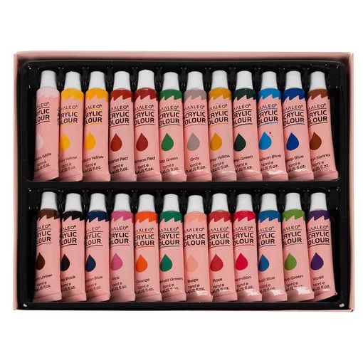 Akrilfesték Szett – 24 x 12ml Maaleo