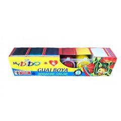 Tempera készlet 6x22ml tégelyes Mydido