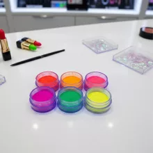 UV/Neon Kozmetikai Csillámpor készlet - 6 db/cs