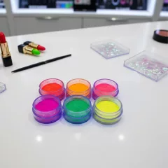 UV/Neon Kozmetikai Csillámpor készlet - 6 db/cs