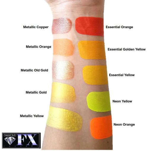 Diamond FX arcfesték - Metál sárga 30g /Metallic Yellow/