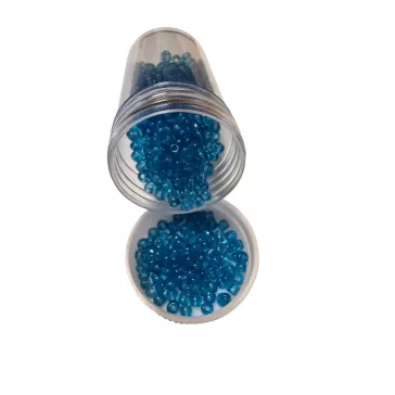 Kásagyöngy - átlátszó 25g Kék színek 3 mm