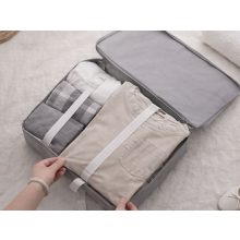 7 darabos szürke utazási bőröndszervező készlet különböző méretű hálós táskákkal