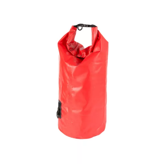 30 literes piros vízálló dry bag táska állítható hátizsák pántokkal és tekercses záródással vízi sportokhoz