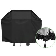 250x120 cm-es fekete vízálló univerzális grillsütő védőhuzat húzózsinórral