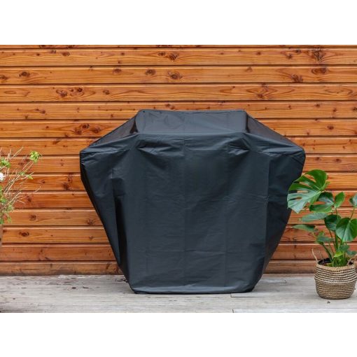 250x120 cm-es fekete vízálló univerzális grillsütő védőhuzat húzózsinórral