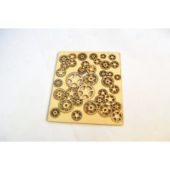 Fa lap lézervágott fogaskerekek mintával