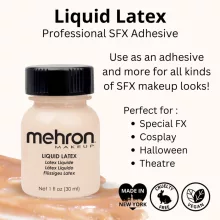 Mehron Liquid Latex - Light Flesh 30ml