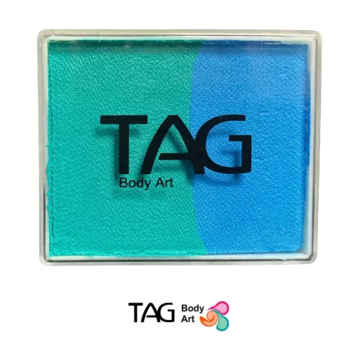TAG csíkos arcfesték TEAL & LIGHT BLUE 50gr