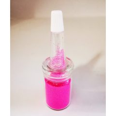 UV - NEON csillámpor csőrös üvegben - Pink 7 ml