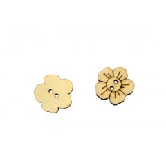Gomb - Fa margaréta 1,5x0,2 cm