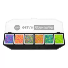 VIVID Glitter UV/Neon csillámkrém Galactic 6 színű paletta