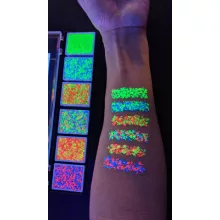 VIVID Glitter UV/Neon csillámkrém Galactic 6 színű paletta