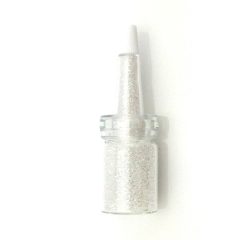 Csillámpor csőrös üvegben - Fehér 7 ml