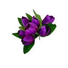 Tulipán csokor 7 virággal lila