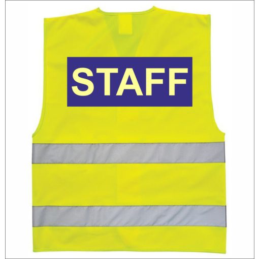 LÁTHATÓSÁGI BIZTONSÁGI MELLÉNY - STAFF felirattal