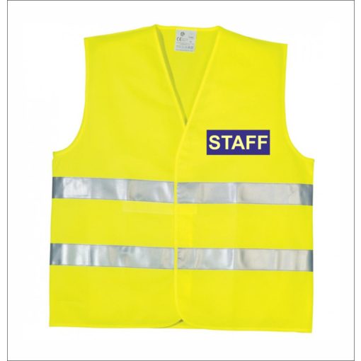 LÁTHATÓSÁGI BIZTONSÁGI MELLÉNY - STAFF felirattal