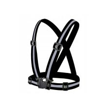 Láthatósági fényvisszaverő kantár, heveder fekete