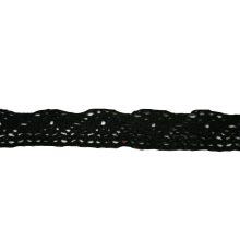 Csipke 100% pamut 2 cm-es fekete