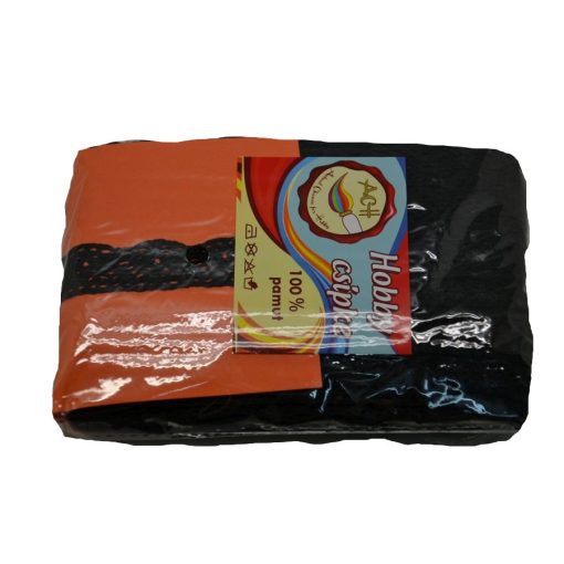 Csipke 100% pamut 2 cm-es fekete