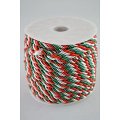Selyem zsinór Nemzeti színű 5 mm
