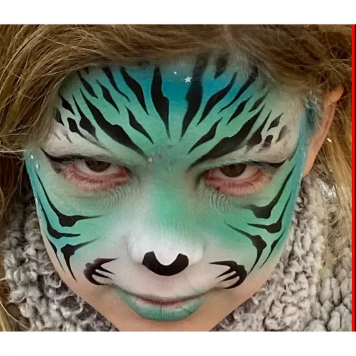 Tigris félarc arcfestő sablon gyerekeknek