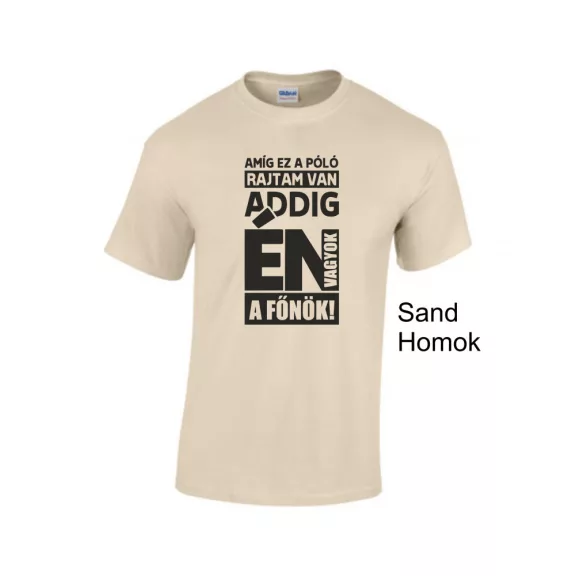 Póló- Amíg ez a póló rajtam van én vagyok a főnök!