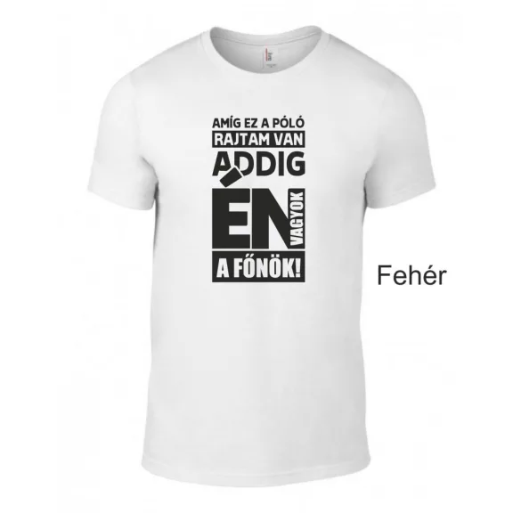 Póló- Amíg ez a póló rajtam van én vagyok a főnök!