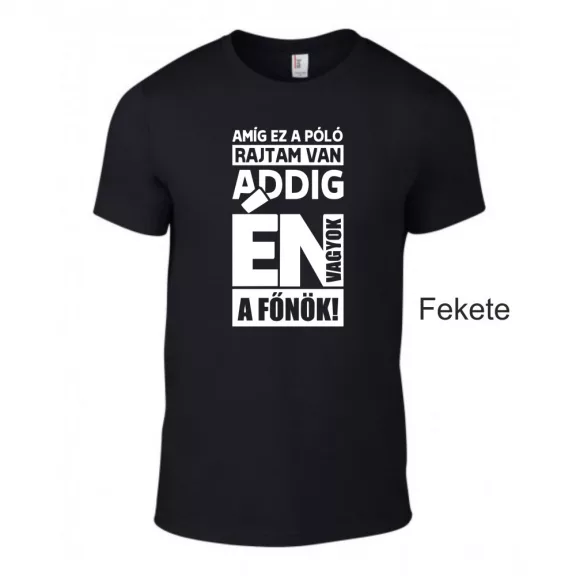 Póló- Amíg ez a póló rajtam van én vagyok a főnök!