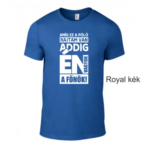 Póló- Amíg ez a póló rajtam van én vagyok a főnök!