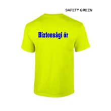 Biztonsági őr, Security, Rendező Póló Safety Green