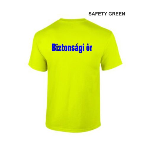Biztonsági őr, Security, Rendező Póló Safety Green