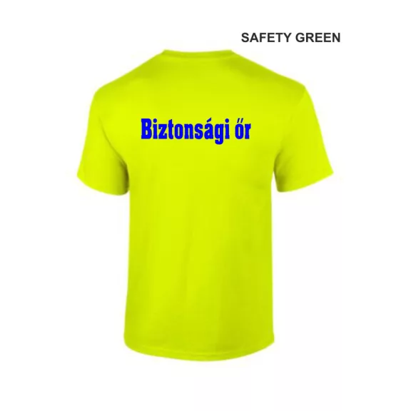 Biztonsági őr, Security, Rendező Póló Safety Green