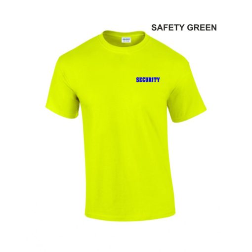 Biztonsági őr, Security, Rendező Póló Safety Green