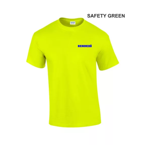 Biztonsági őr, Security, Rendező Póló Safety Green