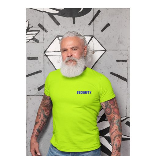 Biztonsági őr, Security, Rendező Póló Safety Green