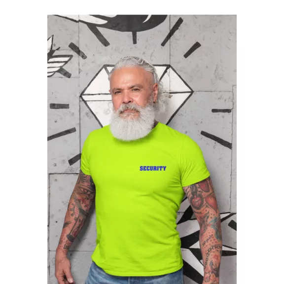 Biztonsági őr, Security, Rendező Póló Safety Green