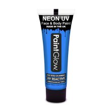 Paintglow Uv - Neon arc és testfesték kék 10ml