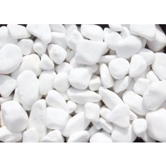Dekor fehér kavics 1kg/cs