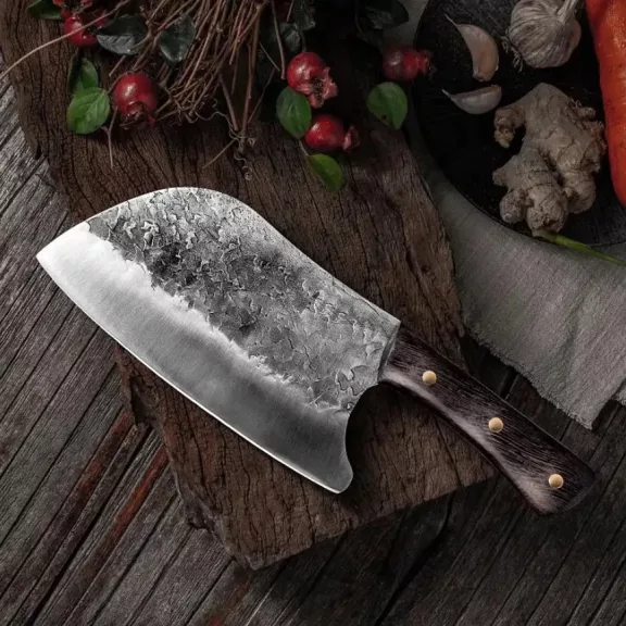 FOXTER Japán stílusú séfkés, 30 cm-es, kézzel kovácsolt, wenge fa markolattal