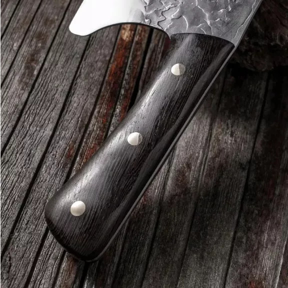 FOXTER Japán stílusú séfkés, 30 cm-es, kézzel kovácsolt, wenge fa markolattal