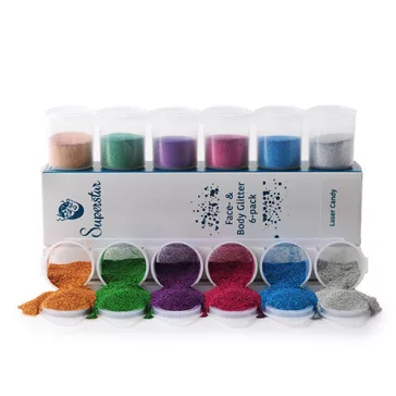 Superstar csillámszett 6 db - Laser Candy Fine 90ml