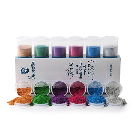 Superstar csillámszett 6 db - Laser Candy Fine 90ml