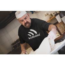 Kolbász mintás póló, vicces gasztronómiai ajándék, disznótoros póló, húsétel póló, pamut póló