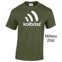 Kolbász mintás póló, vicces gasztronómiai ajándék, disznótoros póló, húsétel póló, pamut póló